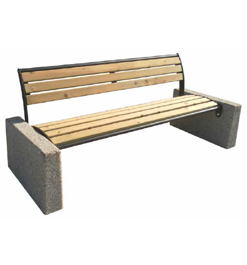 panchina giove in metallo e legno